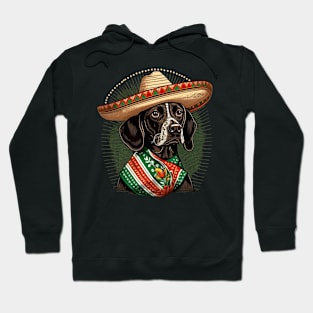 Pointer dog 5th of May Hoodie